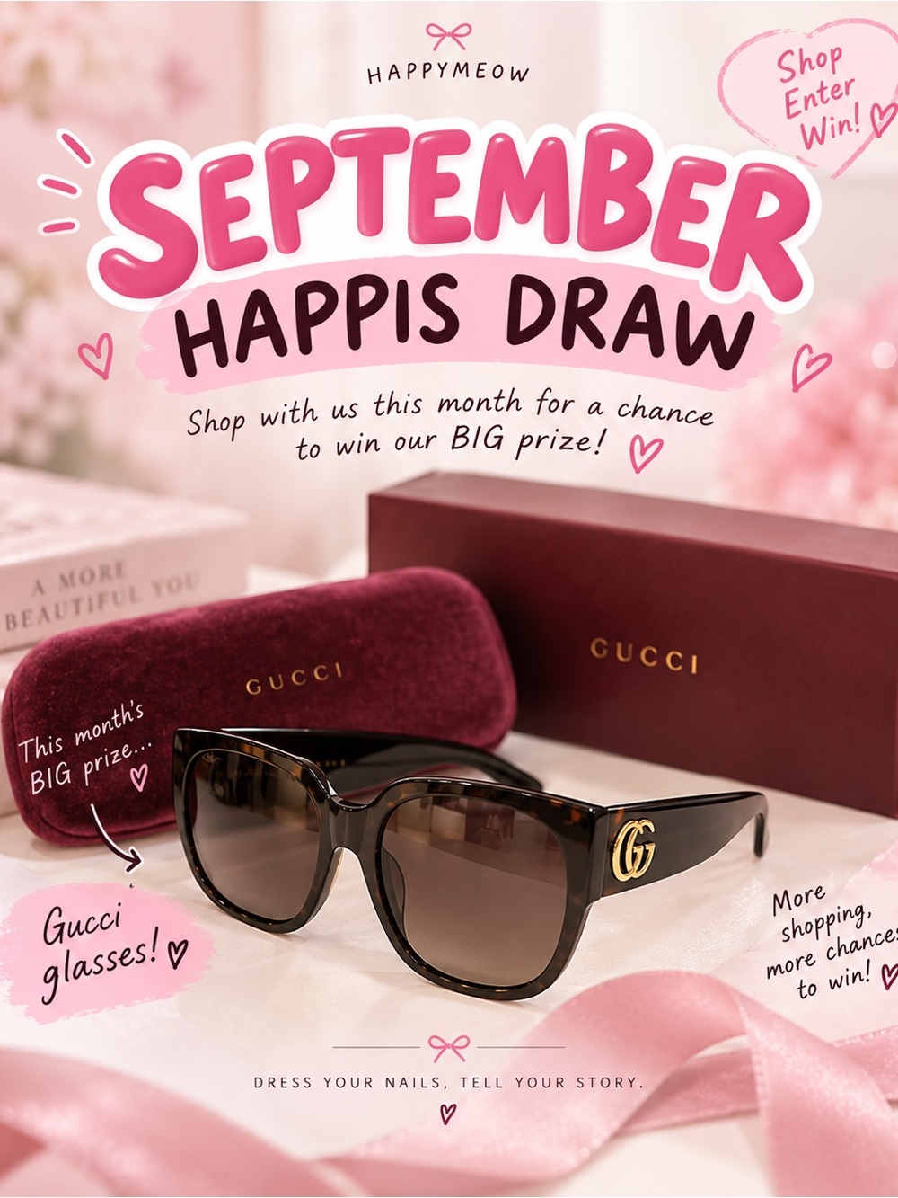 Gucci Tortoiseshell Sunglasses with Gold GG Emblem and Brown Lenses